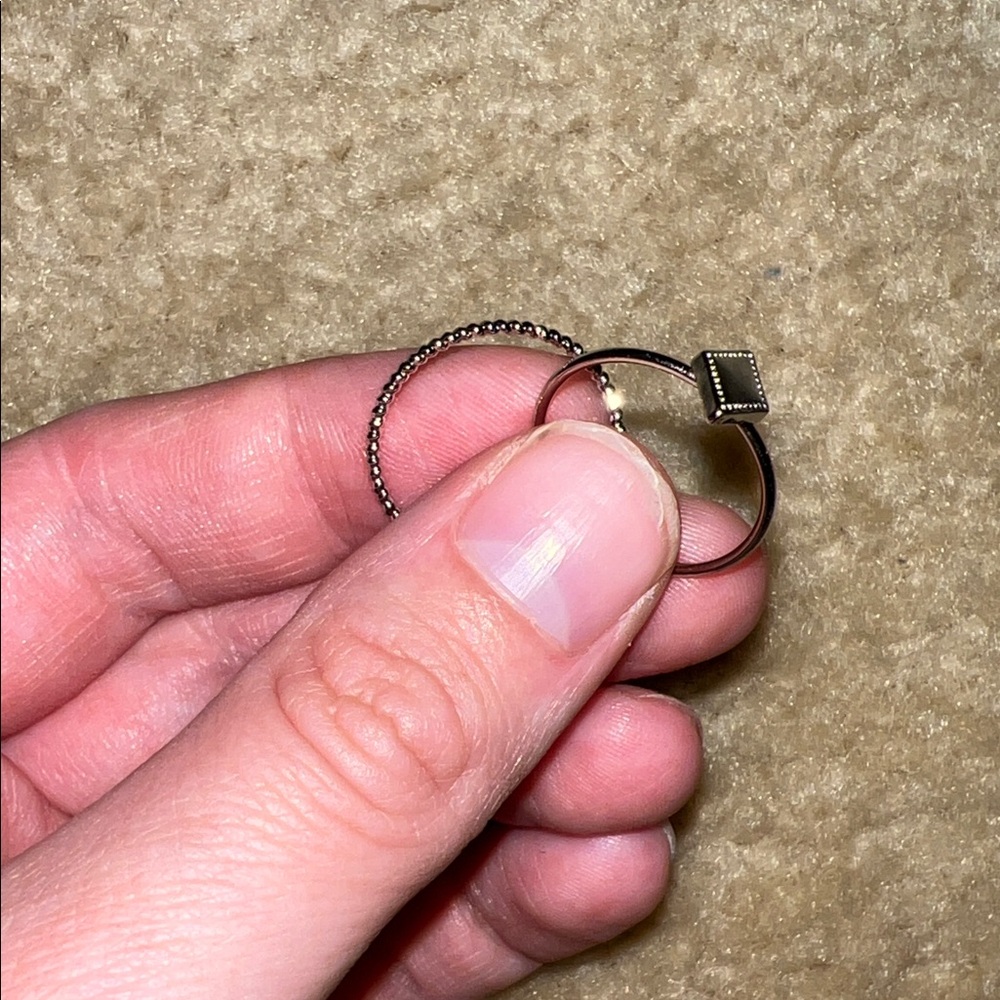 Elegant Silver Ring Set